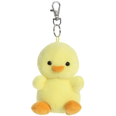 soft and fluffy chick key ring chain 