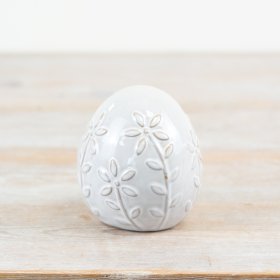 Bring spring charm to your home with this elegant egg ornament.