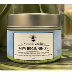 a cute little scented candle in a tin 