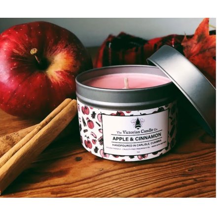 100ml Tin Candle with Apple & Cinnamon Fragrance