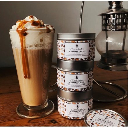 100ml Tin Candle with Caramel Latte Fragrance