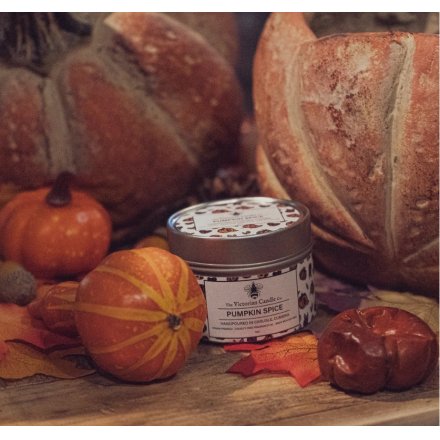 100ml Tin Candle with Pumpkin Spice Fragrance