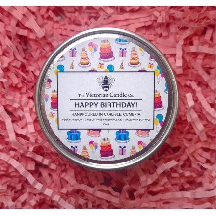 Birthday Celebration Scented Tin Candle, 100ml