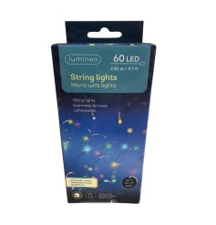 Illuminate your space with these multicolored micro LED string lights, perfect for indoor decor.