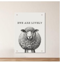 Bring rustic charm home with this adorable sheep metal sign.