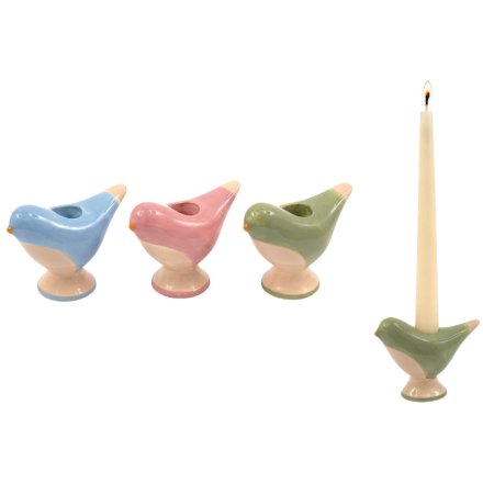 4/A Bird Candle Holder, 10.5cm 