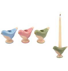 Add a charming touch to your home with the Bird Candle Holder