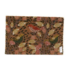 Greet visitors warmly with the delightful Songbird Doormat.