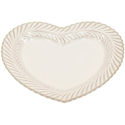 Heart Trinket Dish, 21.5cm 
