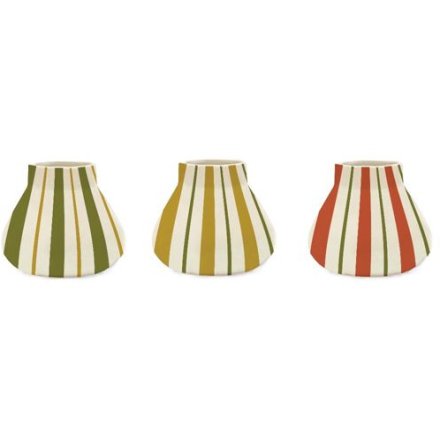 3/A Sonbird Stripe Vase, 14cm 