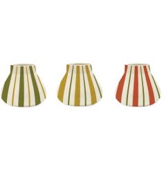 a colourful stripped vase 