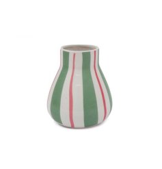  a stylish cocktail stripped vase 