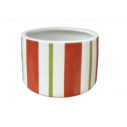13.5cm  Cocktail Stripe Planter