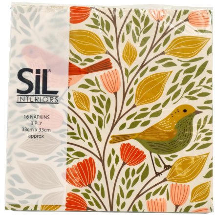 Set of 20 Songbird Napkins