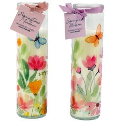 Bring cozy charm and style to your space with our Springtime Tube Candle.