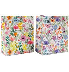 Add charm to gifts with this vibrant 26x33cm Springtime Gift Bag.