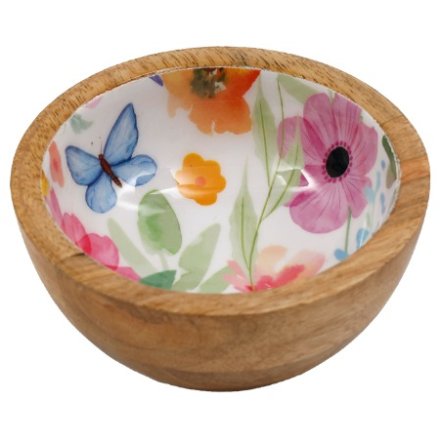 11cm Enamelled Bowl for Springtime