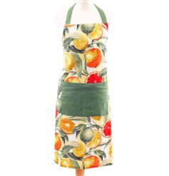 Keep fresh and fashionable in the kitchen with our vibrant Citrus Apron.