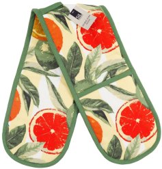 Keep safe and chic in the kitchen with the 92cm Citrus double oven glove.