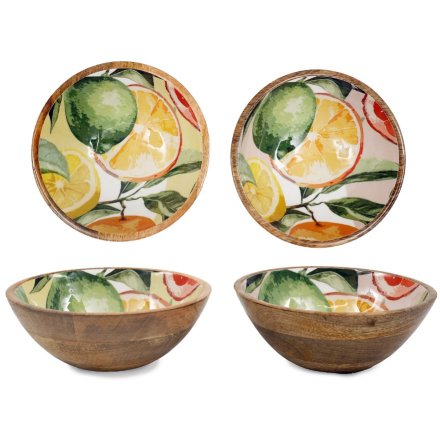 2/A Citrus Enamel Bowl, 17.5cm 