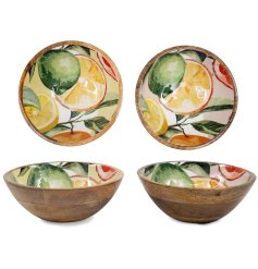 Brighten your table with this 17.5cm Citrus Enamel Bowl