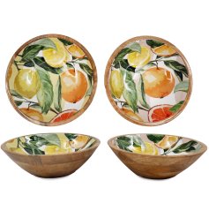 a stylish fruits design enamel bowl 