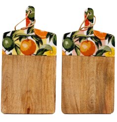 Add a splash of colour to your kitchen with this Citrus Enamel board