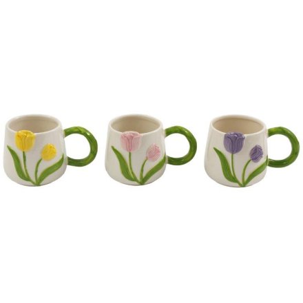 3/A Spring Flower Mug, 9.5cm 