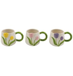 Sip in style with the charming Spring Flower Mug