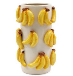 Add a playful pop of color to your space with  Banana Vase