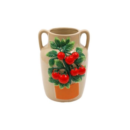 26cm Red Tomato Plant Vase, 3D 