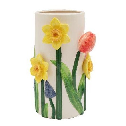 3D Tulip+daffodil Vase, 26cm 