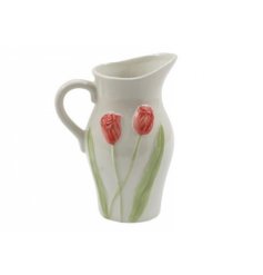 Enhance your space with this elegant 25cm 3D Tulip Jug Vase.