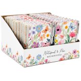 Stay organised in style with the 10cm Spring Notebook & Pen Set
