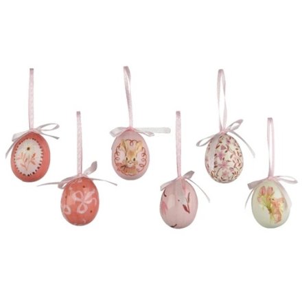 Pack of 6 Foam Eggs, 6cm 