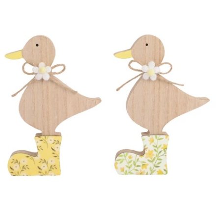 2/A Duck with Boots Deco, 18cm 