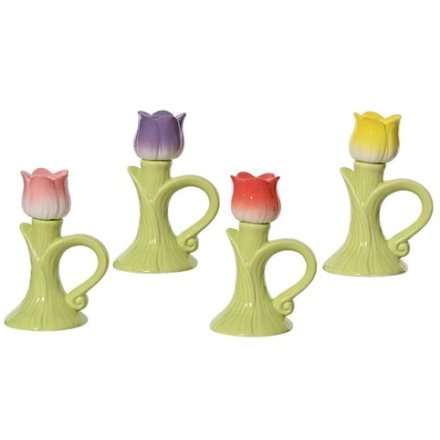4/A Tulip Candle Holder, 16cm 