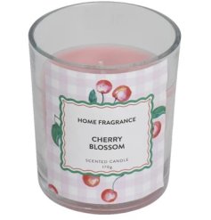 Enjoy the gentle allure of our Cherry Blossom fragranced candle.