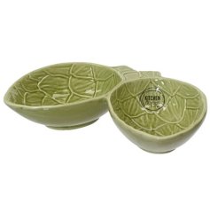 Elevate your table with this exquisite Porcelain Artichoke Tapas Dish