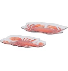 stylish lobster and crab serving plates 