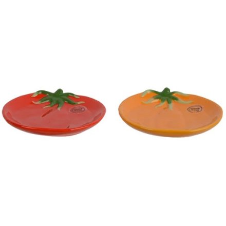 Brighten your table with these stylish dolomite tomato plates