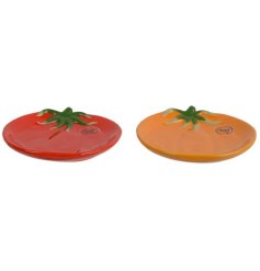 Brighten your table with these stylish dolomite tomato plates