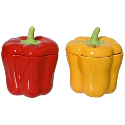 2/A  Glazed Pepper Storage Jar, 12cm 