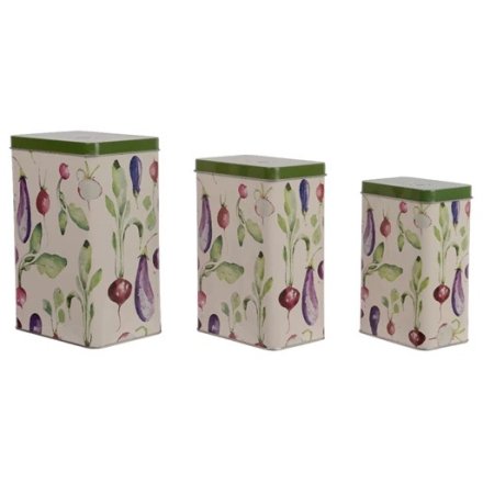 Vegetable Storage Tin, Set 3