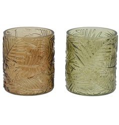 Add natural elegance to your home with this leaf-designed Tealight Holder 