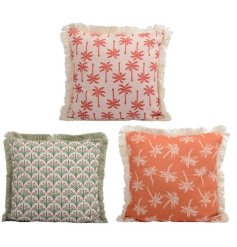 a stylish palm tree ptint cushion 