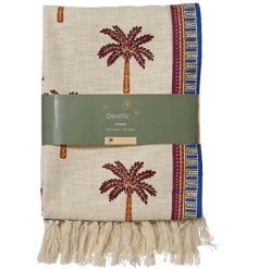 Add a touch of island-inspired elegance to your home with this soft throw