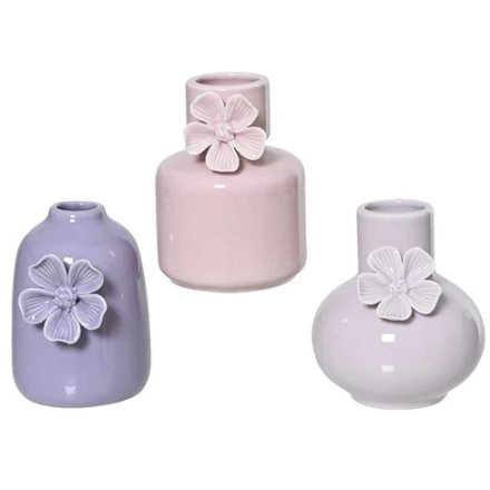 3/A Pastel Flower Vase, 12cm 