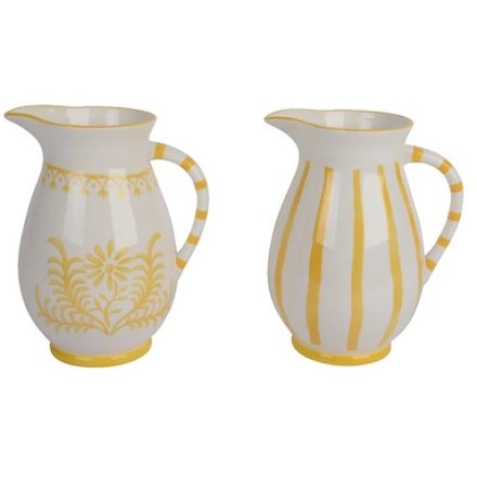 Yellow Dolomite Jug, 21.8cm