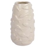 Add artistic charm to your space with the Vase Porcelain Reaction Glaze Fishes
